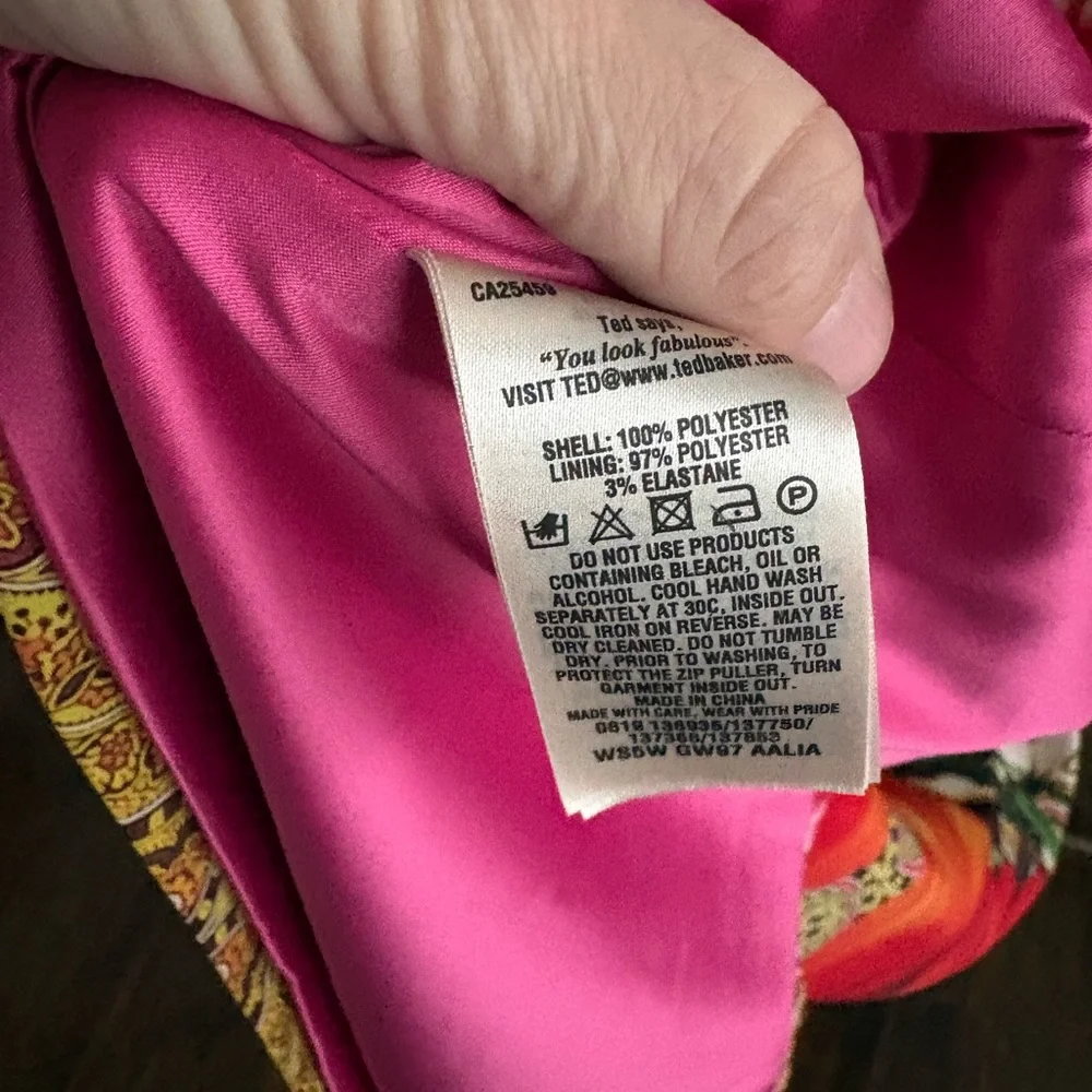 Ted Baker Aalia paisley Mini Dress - Picture 6 of 6